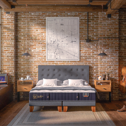 Cama Europea Azul