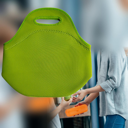 2pcs Tote Bag Waterproof With Zipper Grocery Container For