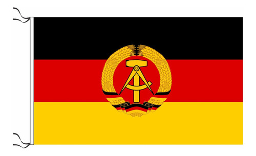 Bandera República Democrática Alemana 45 X 70cm Ref Y Sogas