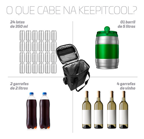 Bolsa Termica Cooler Para Vinhos Bebidas Nordk Keepitcool Com Divisórias
