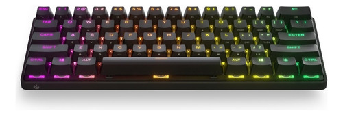 Teclado Steelseries Gamer Apex Pro Mini Wireless Sem Fio 60% Cor de teclado Preto