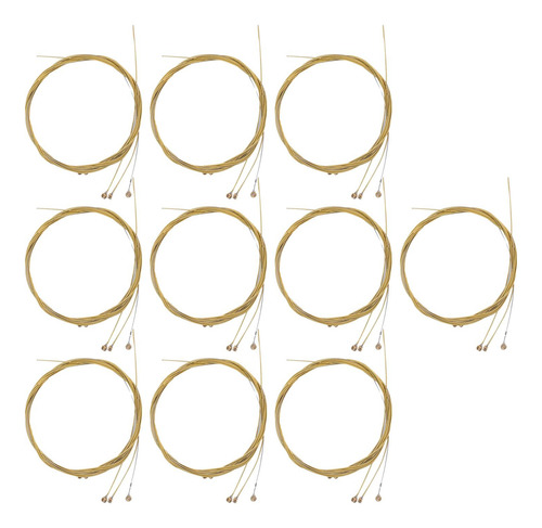 Juego De 10 Cuerdas De Guitarra Cuerdas De Guitarra Dorado