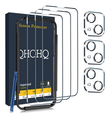 Vidrio Templado Qhoh Iphone13 Mini+lentes Protector 3pack Hd