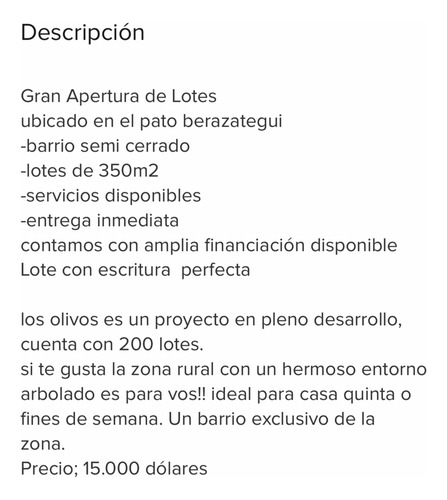 Vendo Terreno En El Pato. En Conominio Los Olivos
