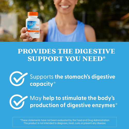 Doctor's Best Betaína Hci Pepsina Y Bíters120 Cápsulas Enzimas Digestivas
