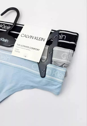 Calvin Klein Set 3 Tangas Bamboo Mujer Originales