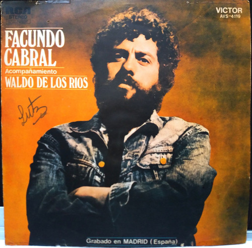 Lp: Facundo Cabral Con Waldo De Los Ríos Y Su Orquesta