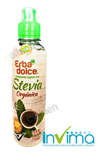 Stevia Organica Liquida 250ml Ideal Para Diabéticos | Invima