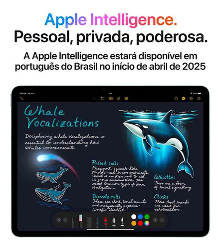Apple iPad Air de 11" Chip M3, Wi-Fi Cellular 128 GB cor estelar - Distribuidor Autorizado