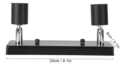 Base Giratoria Rectangular Holder Elegant E27 Diy