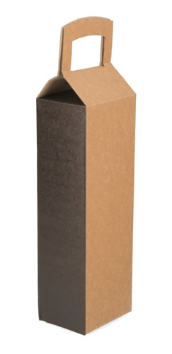 X5u - Caja Para 1 Botella Vino Champagne Tipo Maletín Cartón