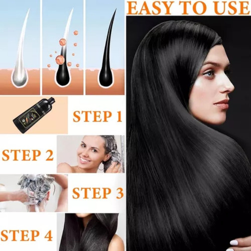 Paquete De 2 Champús Instantáneos Para Cabello Negro