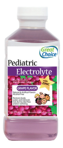 Great Choice Electrolito Pediatrico, Sabor A Uva, 16.9 Onzas