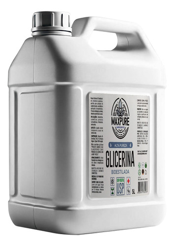 Glicerina Bidestilada Essencial Umectante E Emoliente 5 L
