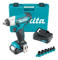 Comprar Makita Llave De Impacto 3\u002F8 12v 140nm 2x2.0 Ah+a Tw140dsaex Color Azul Petróleo