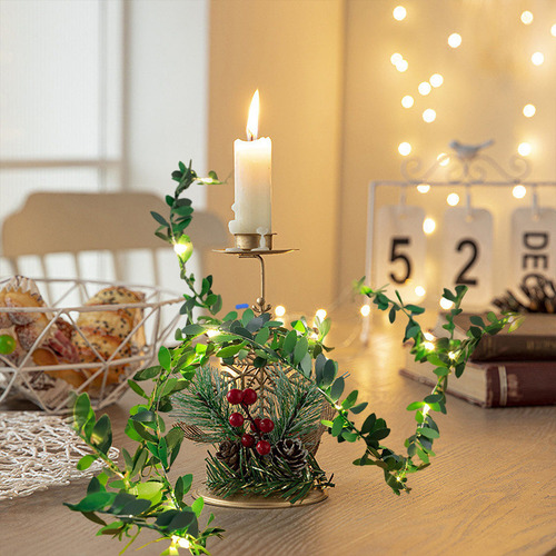 Cadena De Luces Navideñas N Led, Simulada Con Forma De Rata