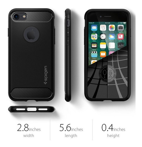 Apple iPhone 7 8 Spigen Rugged Armor Carcasa Antichoque