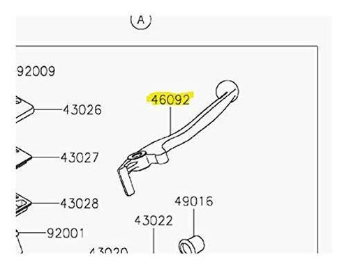 Para Moto: Palanca De Freno Delantero Kawasaki Klx230 Klx230