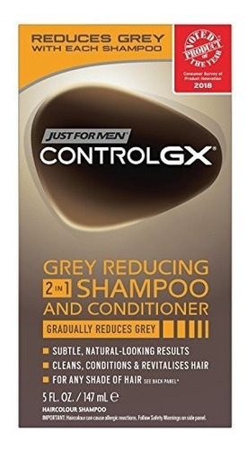 Champú Y Acondicionador  2 In 1 Just For Men Control Gx 5