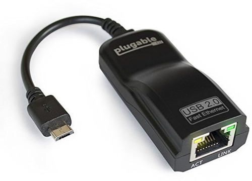Usb 2.0 Otg Enchufable Micro-b A 10/100 Fast Ethernet Adapte