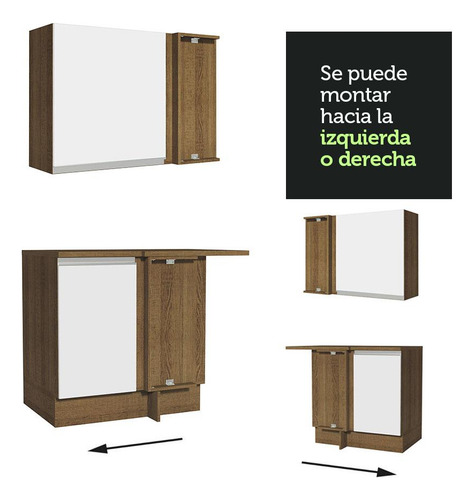 Cocina Integral Esquinera 349cmglamy Madesa 06