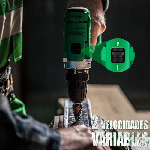 Imagen 3 de 8 de Taladro Atornillador Airona Aa2015-50 Con 2baterías 1.5ah