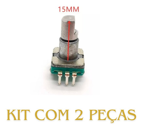 Kit Com 2 Potenciômetro Encoder Pioneer Positron Buster 15mm