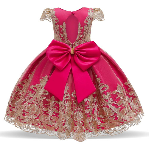 D Elegante Vestido De Princesa For Niña Fiesta Cumpleaños