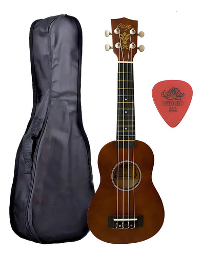 Ukulele Cafe Seven Soprano Suk-07 Cf C/ Capa