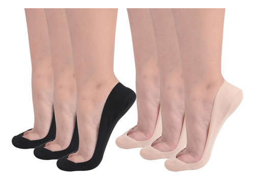 Calcetines Invisibles Para Mujer, Algodón, Antideslizantes