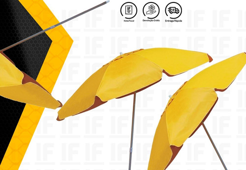 Guarda Sol 2 Mts Articulado De Fibra Cores Variadas Belfix