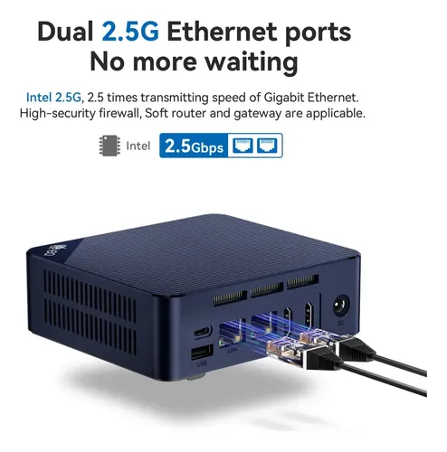 261140 Beelink EQ12 Mini Pc N100プロセッサー Mini Pc Beelink Eq12 Intel N100 Dual Lan 2.5gb 16gb Ssd 500g