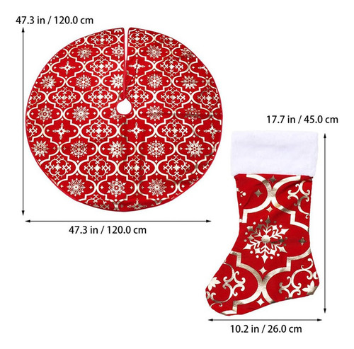 Yc Faldón De Árbol De Navidad De 48 Pulgadas, Funda Blanda