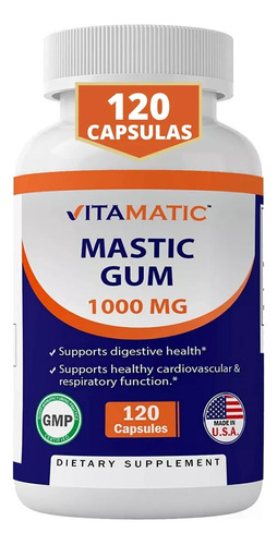 Mastic Gum 1000 Mg Capsulas Apoyo Digestivo Helicobacter 