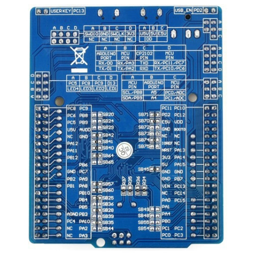 Imagen 3 de 6 de Placa De Núcleo Stm32 Mejorada Wavesshare Xnucleo-f411re