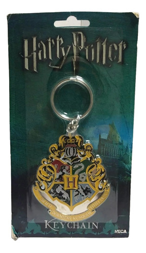 Llavero Harry Potter Escudo Hogwarts En Metal Original Neca