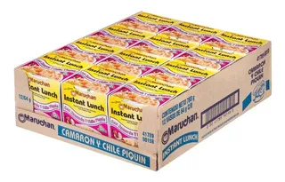 Sopa Instantánea Maruchan Camarón Y Chile Piquín 12pz Ivo