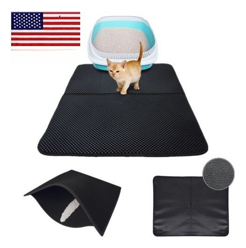 Impermeable Plegable Gato Doble Capa Camada Trampero Pet Eva