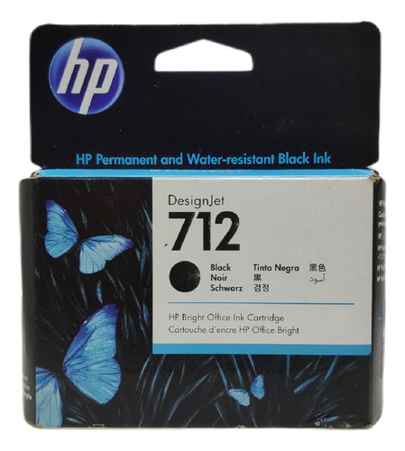 Kit Com 12 Cartuchos 712 De Cada Cor Hp C/ Preto 38ml T250