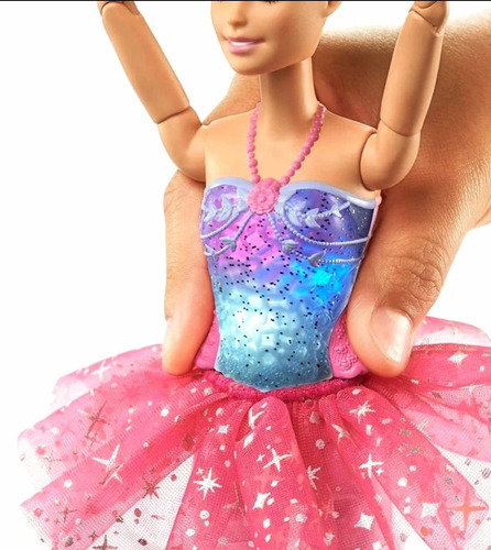 Hermosa Nueva Barbie Bailarina Fantasía Luces Brillantes (Usado)