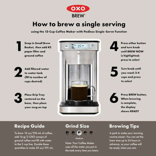 Cafetera OXO 8721200 plateada