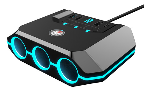 Puertos De Carga De Coche Con Interruptor Led Usb, Cargadore