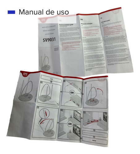 Antena Tv Digital Indoor One For All Sv9031 Tda Fm Hd Y Full (Usado)