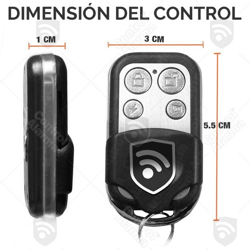 Imagen 8 de 9 de Control Remoto Metalico Seguridad Para Sistemas Alarma Inalambricas Vecinal Botones Armado Desarmar Casa O Negocio