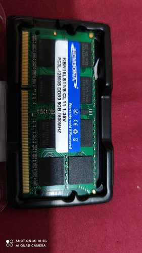 Memoria Ram Portátil Kembona Ddr3 8 Gb 1600 