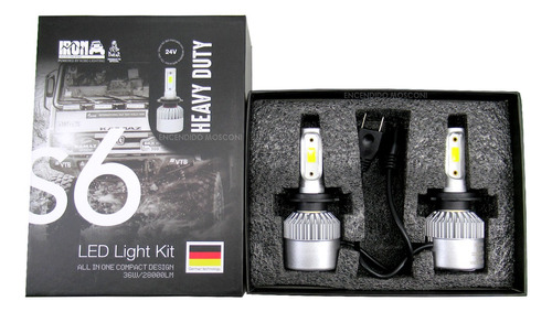 Kit Cree Led S6 Auto Alta Y Baja 12v 24v H7 22000lm 36w