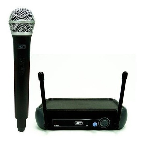 Microfone Sem Fio Mxt Uhf-202 - R201 - Anatel Sem Fio Mxt