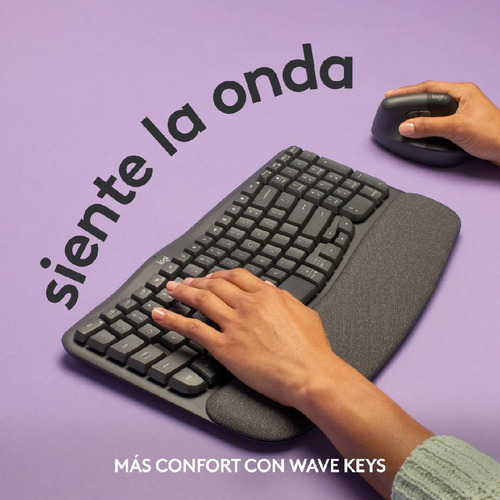 Teclado Logitech Wave Keys Español Grafito