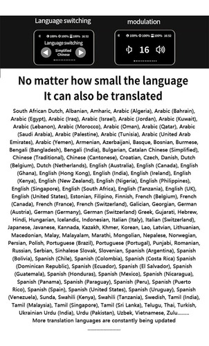 De Auriculares Bluetooth A 144 Idiomas Traducción