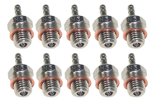 Bujías Incandescentes N3 Para Hsp 70117 1/10 1/8 Rc Buggy T,